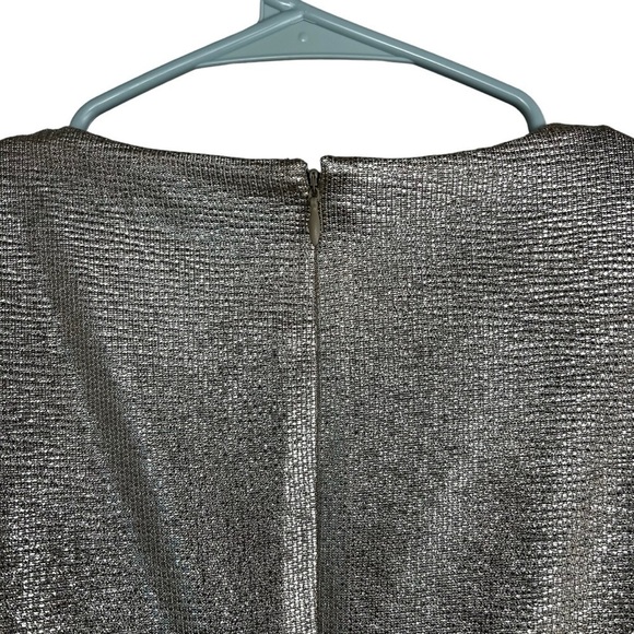 Lauren Ralph Lauren V-Neck Twist Front Layered Look Dress size 2 Gold and Black - Picture 4 of 9